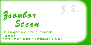 zsombor stern business card